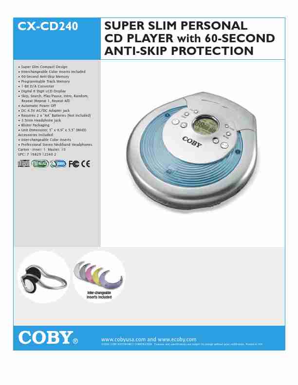 COBY electronic MP3 Player CXCD240-page_pdf